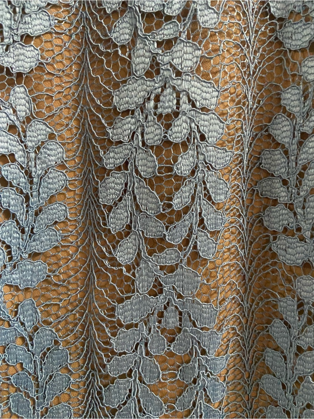 Michael Kors Light Blue Lace Bell-Sleeve Shift Dress - Picture 4 of 8